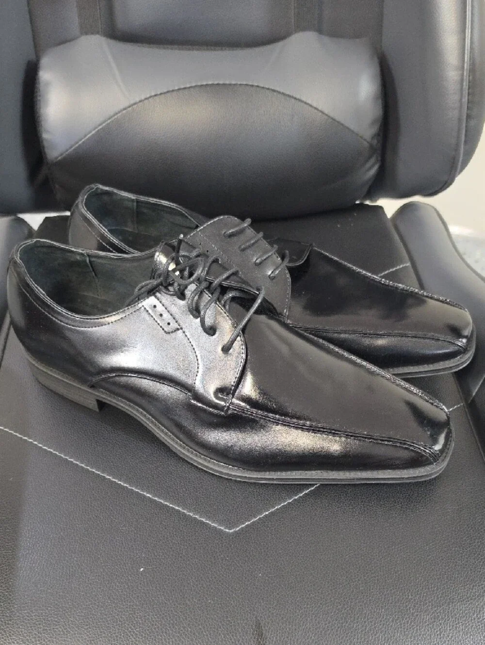 Stacy Adams Men's Black Patent Lace-Up Oxfords